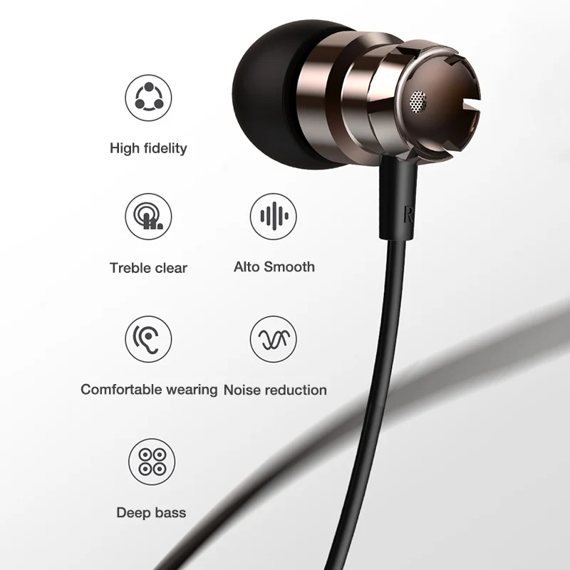 Наушники EARDECO с тяжелым сабвуфером проводная гарнитура Hi Fi наушники управлением