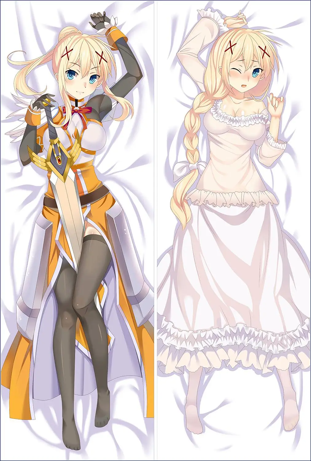 Аниме KonoSuba Aqua Dakimakura Обложка персонажи Kono Subarashii Sekai ni Shukufuku o! Чехол Подушка Megumin
