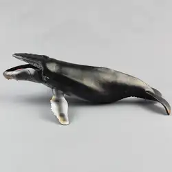 Моделирование горбатый кит морская фигурка животного модель обучающая детская игрушка