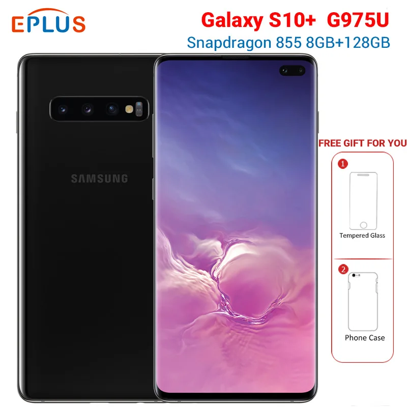 Абсолютно мобильный телефон samsung Galaxy S10+ S10 plus G975U СПРИНТ версия Snapdragon 855 6," 8 GB 128GB 4100 mAh NFC 4G