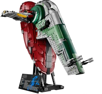 

05037 The Starwars Genuine UCS Slave I Slave NO.1 Mobile 2067Pcs Building Block Bricks Toys Lepining Star Wars Movie 75060