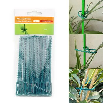 

Newest Garden Plant Support Straps Plant Twist Ties Vines Climbing Plant Fixed Buckles Reusable Fish Bone Clips Easy to Use