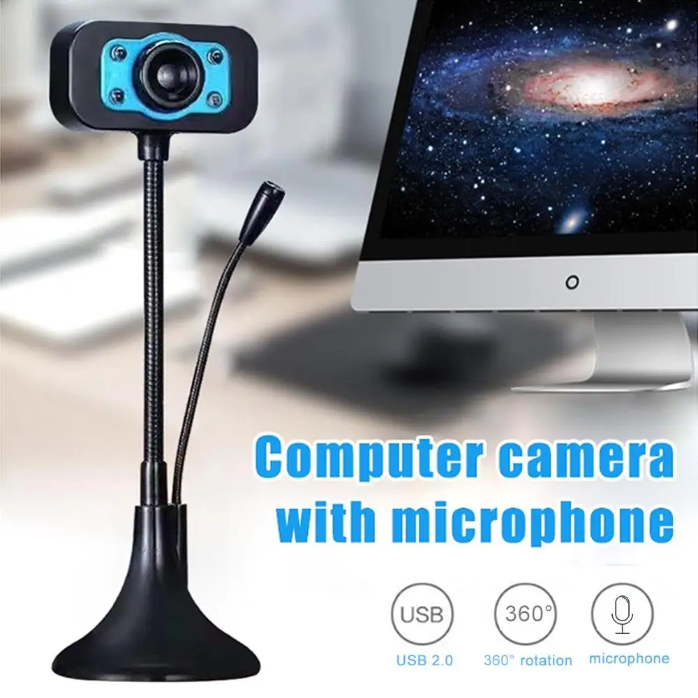 USB мини-камера со встроенным микрофоном домашняя потоковая видеокамера для