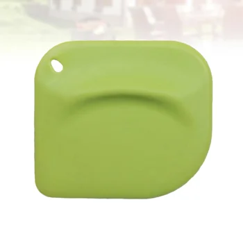 

1pc Silicone Scraper Baking Heat Resistant Cake Cream Spatula Square Shape Hanging Type Baking Gadget (Green)