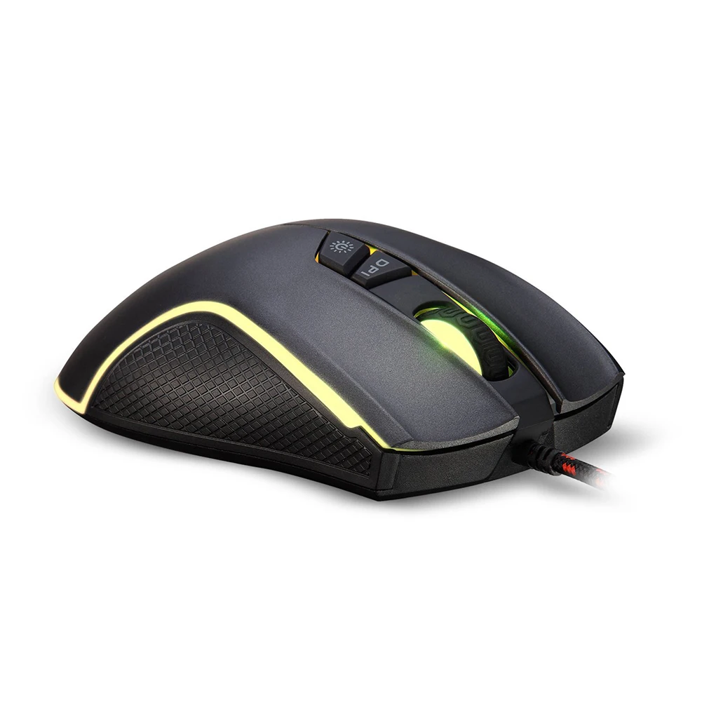 M625 PMW3360 Sensor Gaming Mouse 4000 DPI 4000 FPS 7 Buttons RGB Back light Optical Wired Mice with Fire Key For FPS Gamer