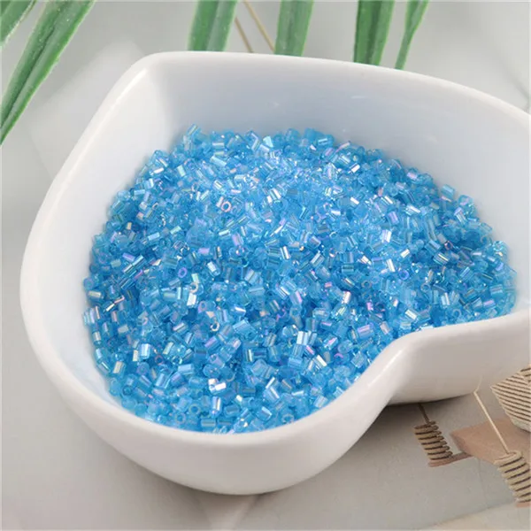 thumbnail image 1 of 1000 piezas/bolsa de 1,5 mm, tubo de vidrio plateado, cuentas de semillas de vidrio transparente, cuentas de semillas para manualidades, joyería, accesorios de costura para prendas de vestir, 1 of 5