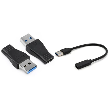 

2 Pack USB-C USB 3.1 Type C Female to USB 3.0 A Male Adapter & 1x USB3.1 Type C Female to USB 3.0 A Male Data Adapter