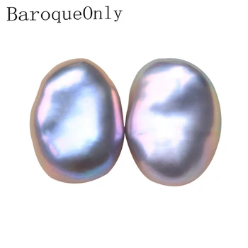 

BaroqueOnly 9-12mm irregular baroque pearl beads natural freshwater gray pearl for diy Pearl earrings jewelry macking BZZE