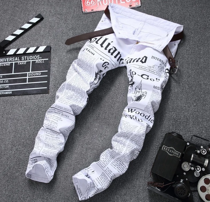 Европейский и американский стиль мужские брюки прямые Роскошные Брендовые брюки окрашенные хлопковые белые узкие брюки-карандаш на молнии для мужчин