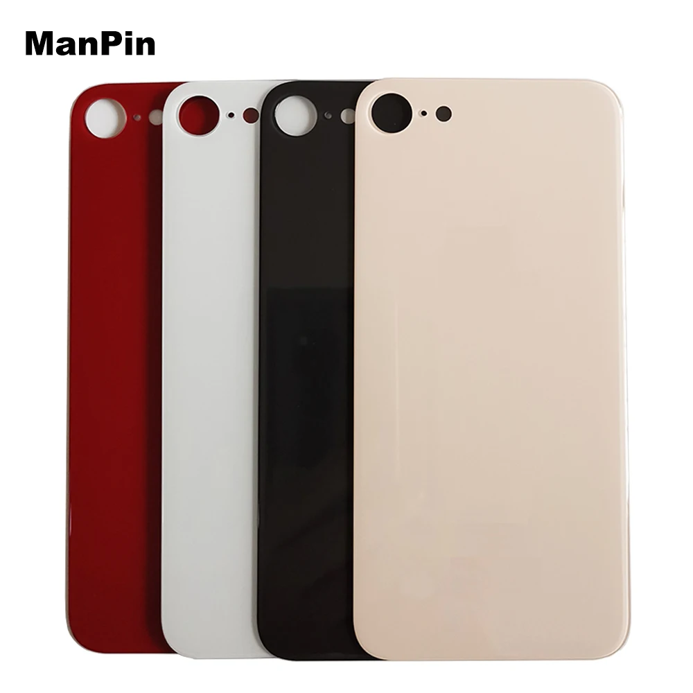 

10pcs/Lot Big Hole Back Glass For iPone 8 Plus LCD Screen Display Battery Door Cover Mobile Phone Housing Replace Spare Parts