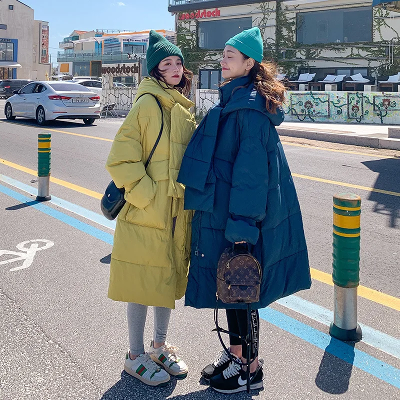 

Cotton-padded Clothes Korean-style Loose-Fit BF Hong Kong Style Versatile Super Fire 2019 New Style Winter Mid-length Thick wei