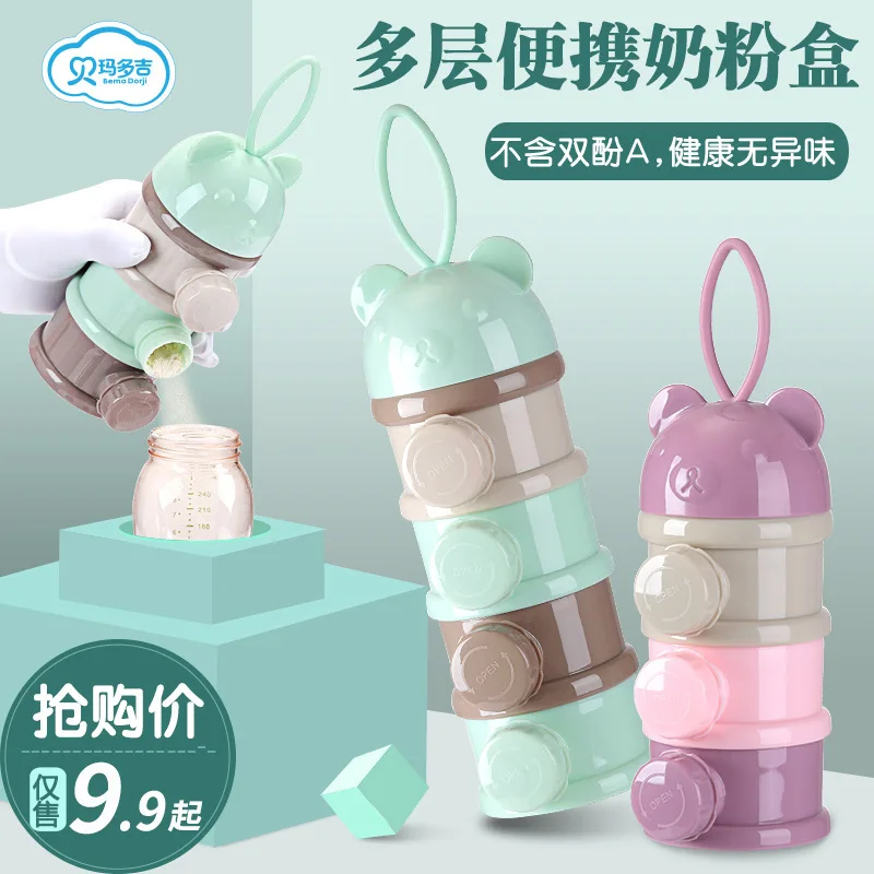 

Baby Clothes Milk Box Portable Nursing Large-Volume Baby Packing Storage Tank Mini Small Sealed Milk Container