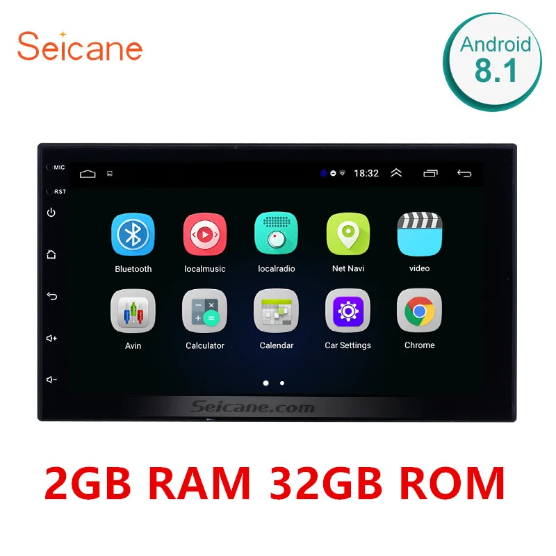  Seicane RAM 2GB+ ROM 32GB Universal 2din Android 8.1 Car Head Unit Player For Honda Toyota Nissan K