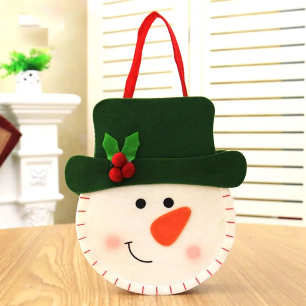 Рождественская сумка для конфет Navidad Санта Клаус Снеговик Лось медведь Подарочная сумка Рождественское украшение для дома сумка новогодние украшения