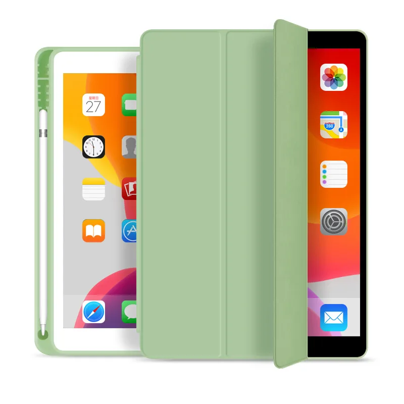 

2020 iPad Pro 9.7/10.2/10.5/11/12.9 Soft and Comfortable Protective Case Pen Slot Shatter-resistant Silicone protective sleeve