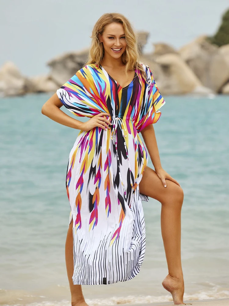 rainbow tie dye maxi dress