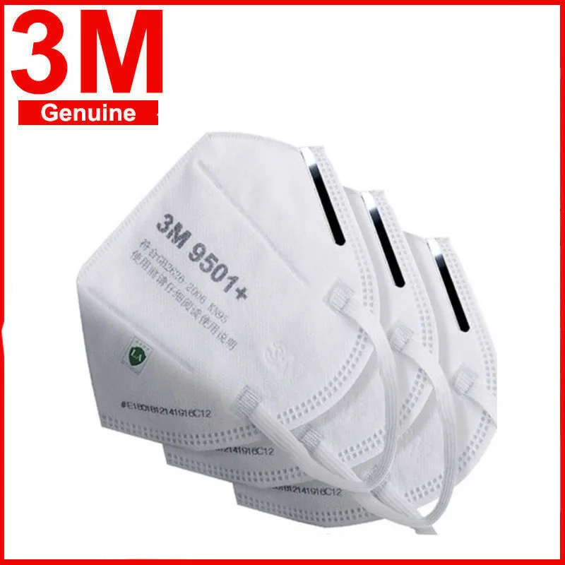 

50pcs 3M 9501+ Dust Mask Particulate Respirator Anti-fog PM2.5 Anti influenza Dust-proof Safety Breathing Masks