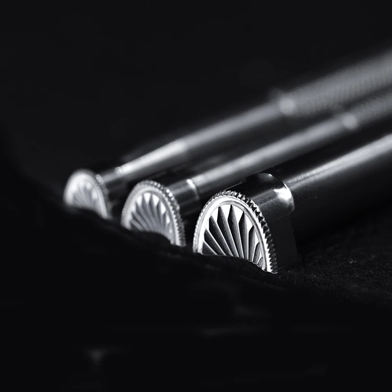 SOZO BK1 Lather Carving Tool Geometrics Crescent Shell DIY Handmade Stamping-Print Embossing Stamps 304 Stainless Steel