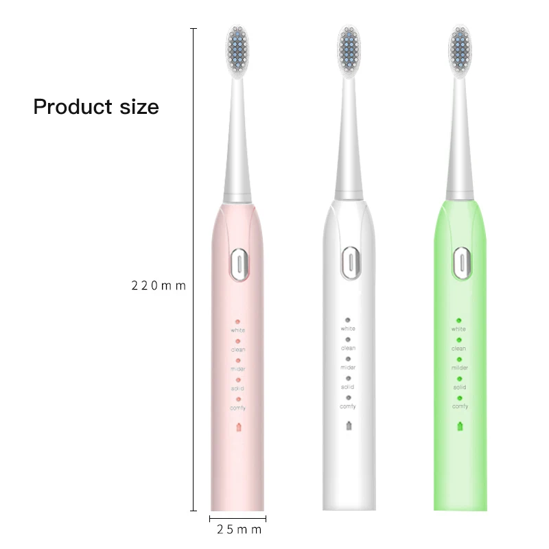 S802 Electric Toothbrush Rechargeable Adult Child Ultrasonic Automatic Tooth Brushes IPX7 Waterproof Electronic Teeth Brush S802 Electric Toothbrush Rechargeable Adult Child Ultrasonic Automatic Tooth Brushes IPX7 Waterproof Electronic Teeth Brush