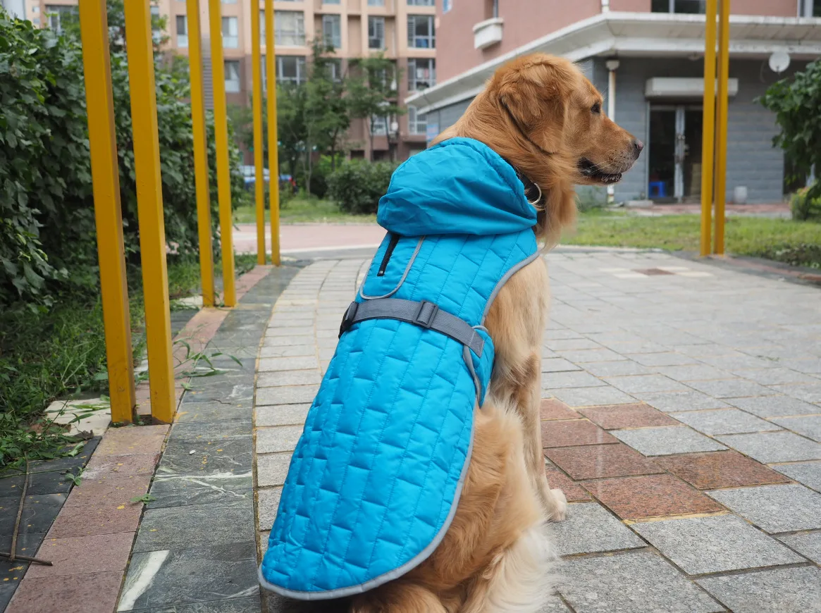 Осенне-зимняя одежда для собак Двусторонняя износостойкая одежда для домашних животных уличная водонепроницаемая одежда для собак новая одежда для домашних животных