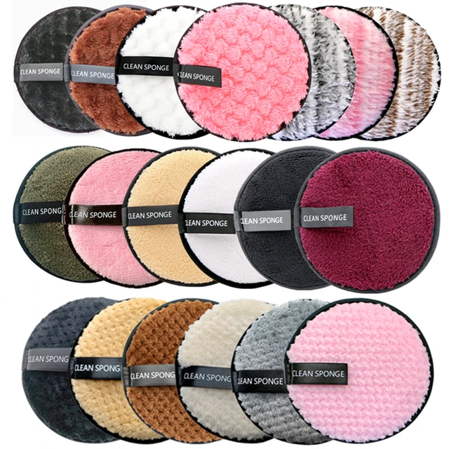 Reusable Makeup Remover Pads Cotton Wipes Microfiber Make Up Removal Sponge Cotton Cleaning Pads Tool 1