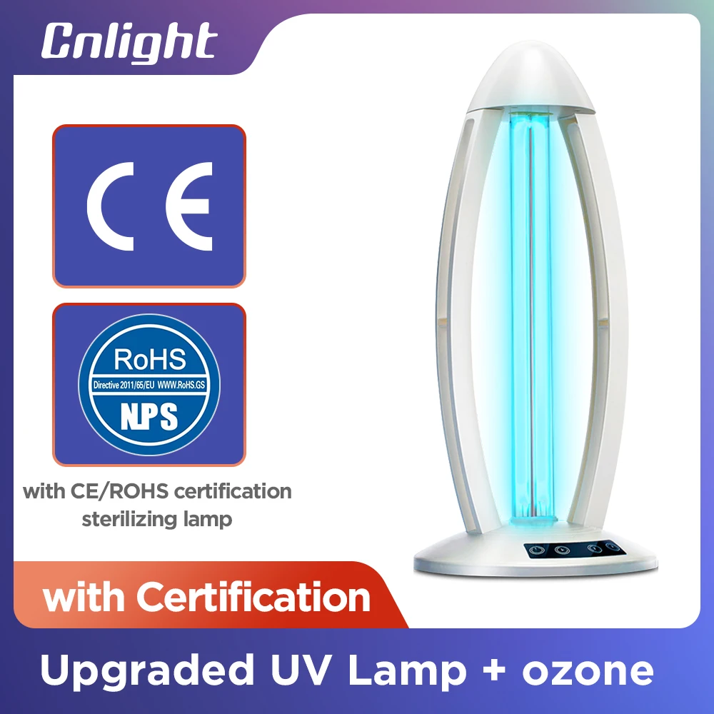 

Cnlight 38W home kitchen room toliet uvc lamp uv sterilizer Quartz radiator portable Germicidal lamp Ultraviole disinfectant
