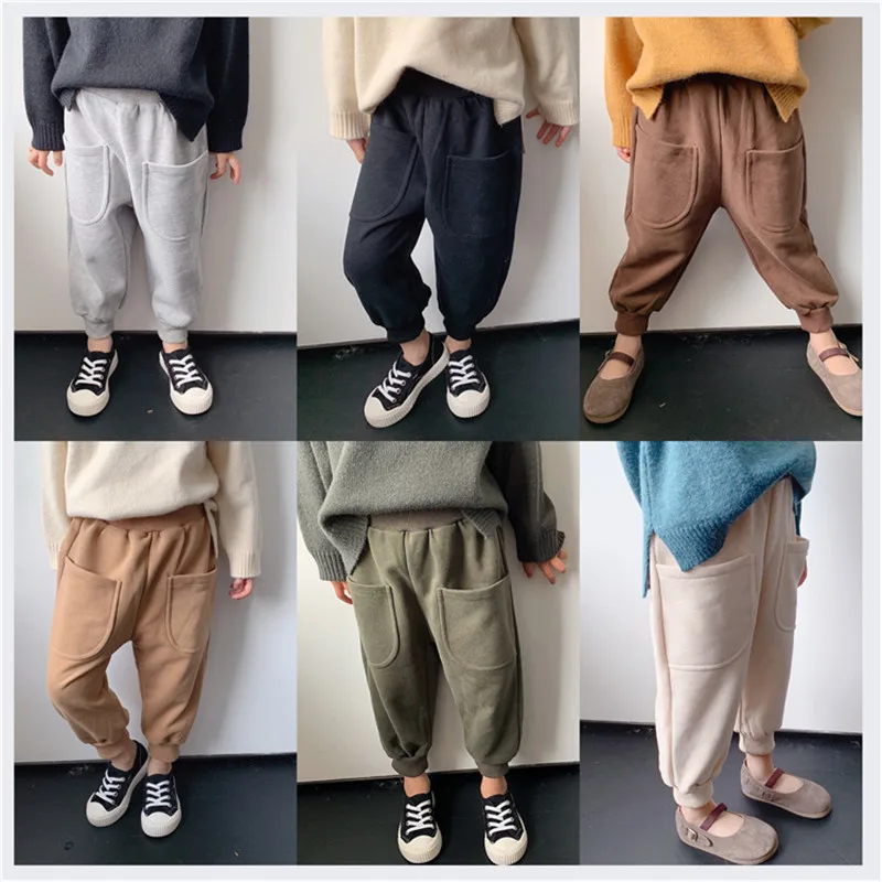 

Spring Autumn Girls Pants Casual Loose Harem Pants 1 2 3 4 5 6 Y Toddler Boys Sweatpants High Quality Baby Kids Trousers 2019