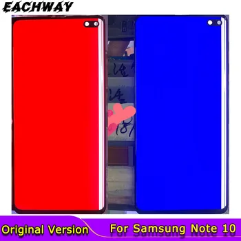 

Original Used With Line AMOLED Screen For Samsung Galaxy Note 10 LCD note 10 Plus Display N970 N975 Touch Screen Digitizer N975F