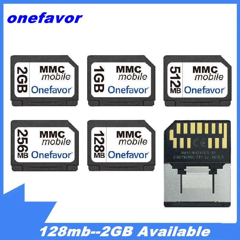 RS-MMC Card 128MB 256MB 512MB 1GB 2GB MMC Card MultiMediaCard RS-MMC Card Flash Memory Card With Card Adapter 16 gb memory card