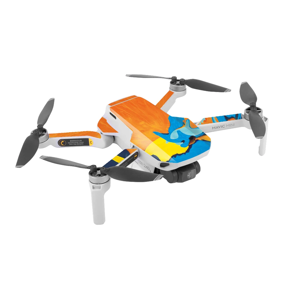 Защитные ПВХ наклейки для Mavic Mini цветные водонепроницаемые с защитой от царапин