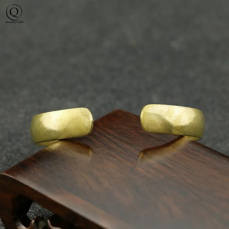 Vintage Brass Royal Bangles Lady Cuff Bracelet Glossy Pure Copper Ancient Women Wristbands Jewelry Girlfriend Christmas Day Gift bangle bracelet