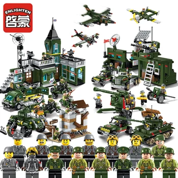 

Enlighten Military Building Block Boys Toy Assembly Tank Legion Model Children's Military Blocks