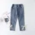 Baby Boy Girl Loose Jeans New Fashion Korean Style Casual Solid Color Jeans Children's Denim Pants For 1-7 Years 8