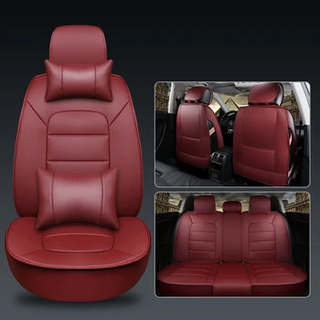 

WLMWL Universal Leather Car seat cover for Ford all models focus fiesta ranger kuga mondeo fusion explorer s-max car styling