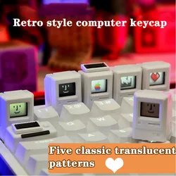 Capuchons de touches de clavier personnalisé pour clavier mécanique Cherry MX, mignon, rétroéclairage blanc, touche ESC + touche Tab 1.5U, 2 pièces 