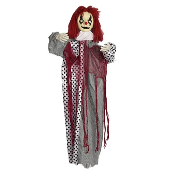 

Halloween Decor Haunted House Yard Plastic Battery Powered Bar Toy Hanging Ghost Indoor Outdoor Scary Electric Clown Skeleton