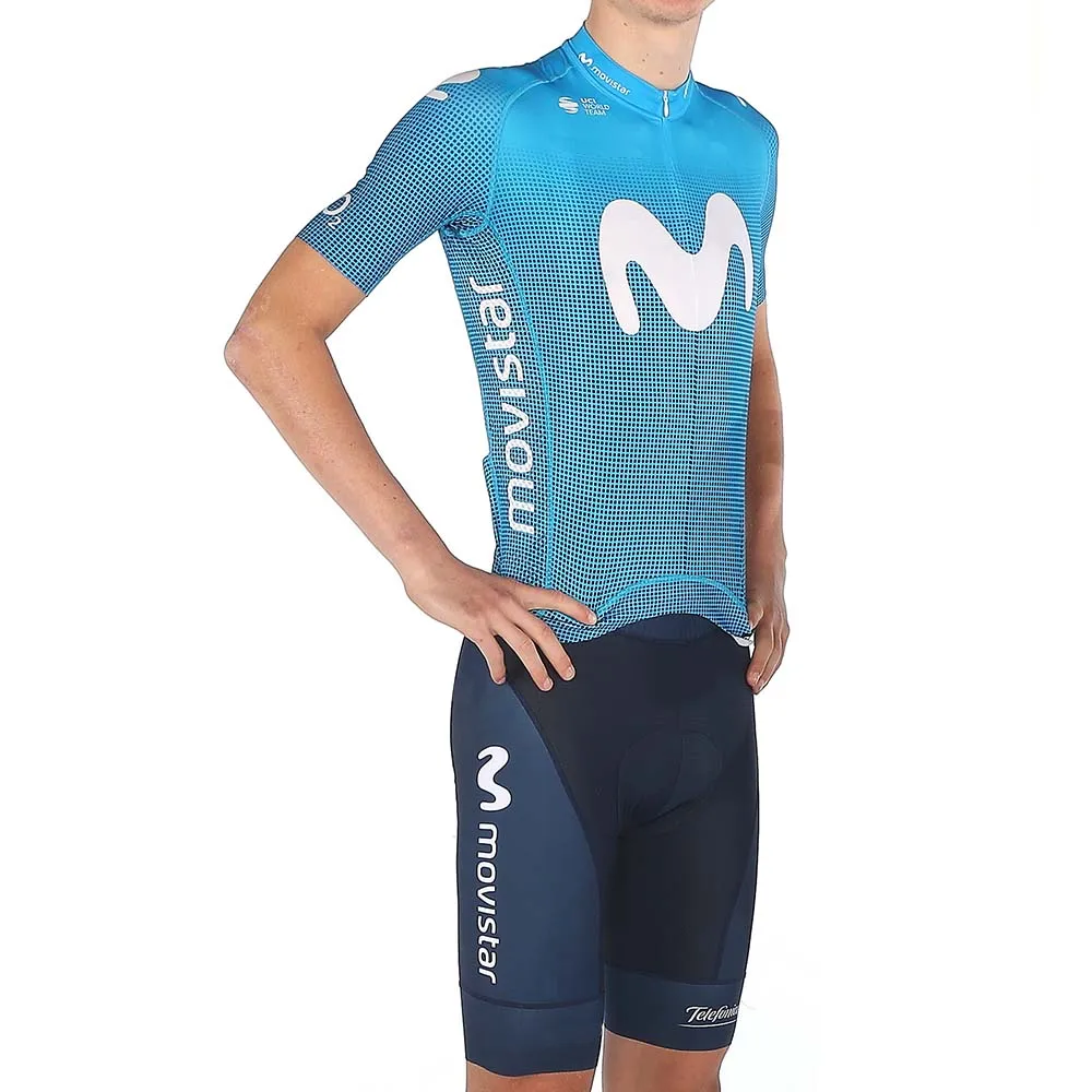 

MOVISTAR UCI Team World Champion 2020 Cycling Suit Unisex Men Women Euro Sport Clothing Bike Jersey Set Ciclismo Ropa Jacket Bib