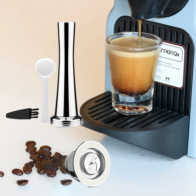 Высокое качество Нержавеющая сталь многоразовая перезаправляемая кофейная капсула Pod вскрытия набор для кофемашины Nespresso Кухня расходные материалы