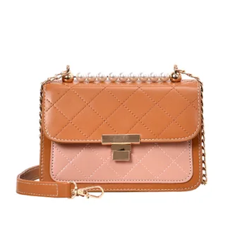 

Lady Travel Purses and Handbags Cross Body Bag Mini Leather Crossbody Bags For Women 2019 Green Chain Shoulder Messenger Bag