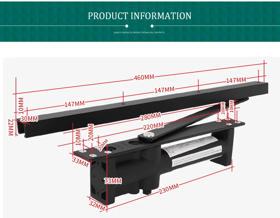 Black-color-6303-Marie-buffer-door-closer-Home-hydraulic-door-spring-automatically-close-the-artifact-positioning-40KG-65kg_16