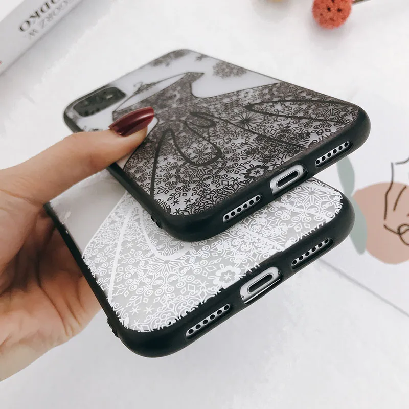 Чехол Lovebay для телефона с кружевными цветами и свадебным платьем iPhone 11 Pro Max X XR Xs