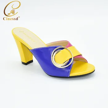 

Latest Design Women Shoes Summer 2020 Nigerian Party Shoes Decorated with Rhinestone High Heels Open Toe Sandals Wedding Pumps