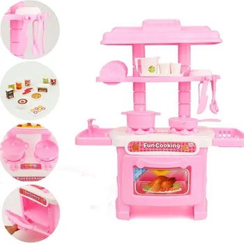 

New 1 Pcs Kids Play House Toys Girl Tableware Sets Baby Toys Kitchen Cooking Simulation Model Kitchen Pretend Play Toys