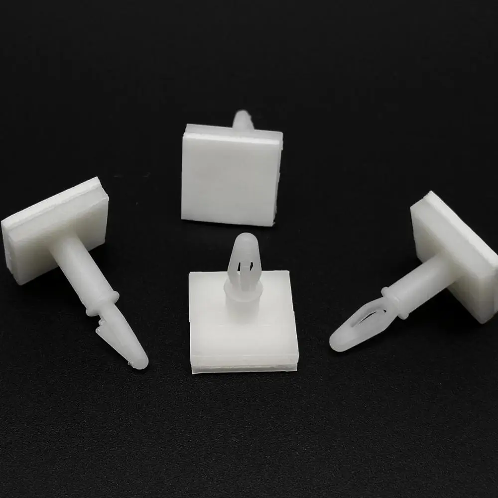 50pcs Adhesive Glue Nylon Plastic Standoff Spacer Stick Insert Lock Snap in Bolt Fixed Support PCB for 3mm Hole 1.6mm Chassis rivets and fasteners