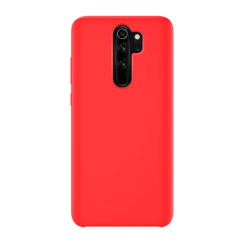 Для Redmi Note 8 Pro Чехол Мягкий Жидкий силиконовый чехол для XIAOMI Redmi 7A 6A Note 5 6 7 8 Pro глобальная версия Полный Чехол для задней панели - Цвет: Темно-красный
