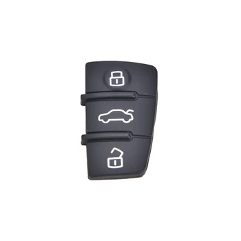 

1pc3 Button Rubber Remote Key FOB for Audi A3 A4 A6 TT Q7 Pad Replacement Repair Fits