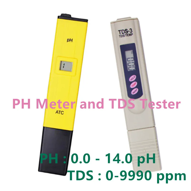 PH Meter and TDS Цифровой измеритель PH EC TDS тестер термометр ручка Чистота воды PPM фильтр гидропоники для Аквариума Бассейн Воды Монитор Скидка 40 - Цвет: PH Meter and TDS