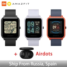Amazfit Bip Smart Watch 45Days Long Battery Life English/ Spanish/ Russian Multi-language Global Version GPS Fitness Smartwatch