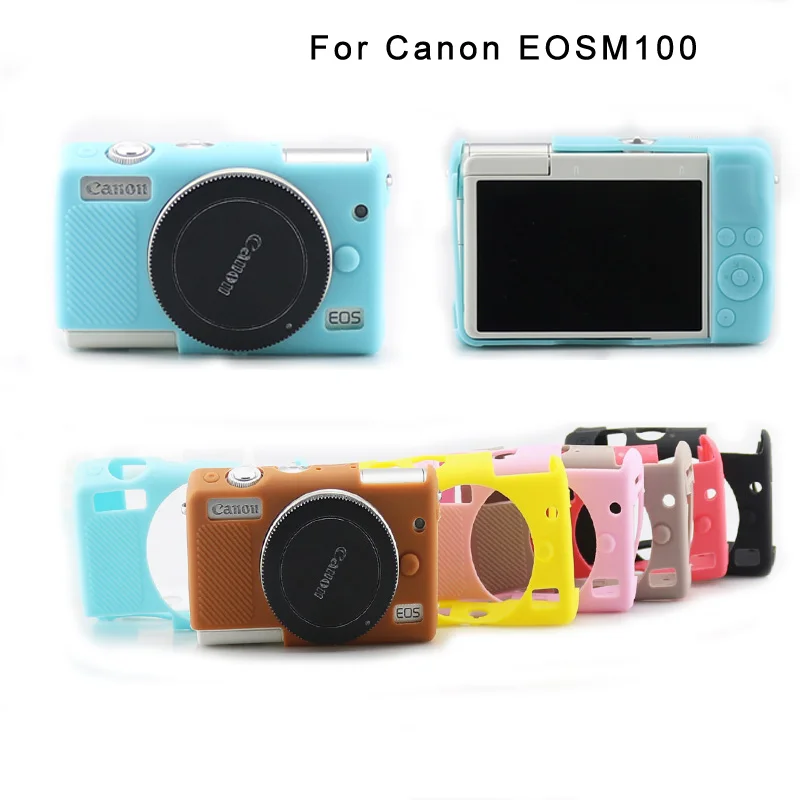 Custodia Morbida Per Fotocamera Dslr In Gomma Siliconica Custodia Per Fotocamera Canon Eos M100 Protezione Calda A 8 Colori