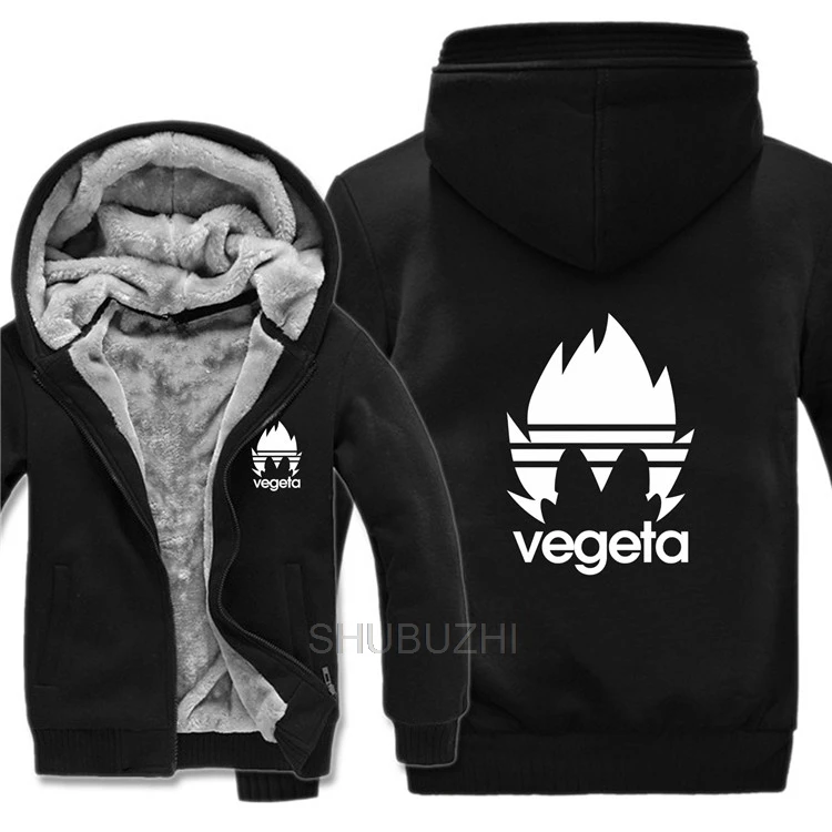 Новинка зимы, Dragon Ball Z Vegeta Saiyan, Мужская толстовка на молнии, флисовые толстовки, повседневная мужская куртка и пальто, спортивная одежда - Цвет: same as picture